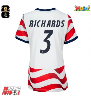 Estados Unidos Chris Richards #3 Primera Equipación Mujer Mundial 2026 Manga Corta
